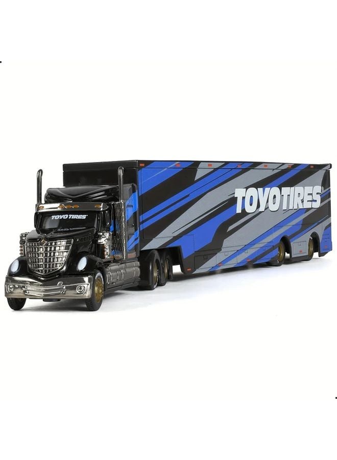 Maisto 1 64 Scale International Lonestar Diecast Metal Truck Model Blue - Image 1